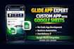 design and develop a fully functional glide app with google sheets integration