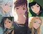 create anime art illustration for profile picture or gift