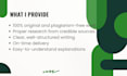 write research based environment related content