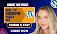 migrate wordpress website transfer clone wix webflow squarespace backup