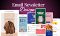 design email newsletter, mailchimp template, email campaign, canva email