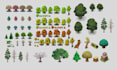 do 2d game pixel art tileset rpg game map character asset tile map background
