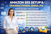setup amazon ses, get production access with smtp, fix email api delivery setup