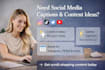 write engaging social media captions and content ideas