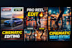 edit cinematic reels and professional videos