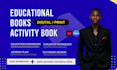 format, design education workbook,textbook,children workbook with adobe indesign