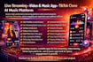 develop live streaming music streaming video streaming tiktok clone ai music app