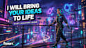 create high end 3d animated music videos and cinematic cover art,3d ai cartoon