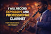 record expressive and professional clarinet for your song or project