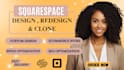 design squarespace website, squarespace redesign, squarespace landing page