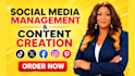 be your social media marketing manager social media manager social media content