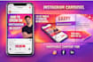 design instagram carousel post social media instagram facebook canva post design