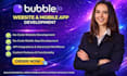 develop bubble io no code web app website bubble io app, bubble saas developer
