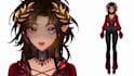 draw and design 2d vtuber model anime avatar character design 3d vtuber model