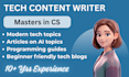 write beginner friendly tech blogs, python and ai articles