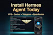 install and setup hermes agent on vps with telegram