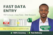 do accurate data entry and copy paste tasks