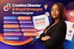 creative director for brand strategy and visual identity brand guidelines