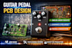do guitar pedal circuit, pcb, tested analog audio schematic