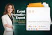 setup and promote event, eventbrite, zoom webinar, festival, concert