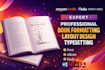 do book typesetter book formatter and layout design for KDP and ingramspark