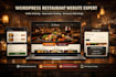 design wordpress restaurant website online ordering reservation booking website