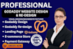 be your professional godaddy website design redesign seo expert