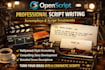 write a professional script treatment or adapt your story into a screenplay
