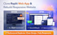 clone replit web app rebuild responsive replit website duplicate design