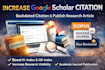 increase google scholar citation backdated citation and publish research article