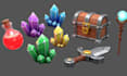 create stylized 3d low poly game assets character props models with textures