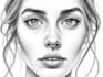 illustrate a marvelous pencil or charcoal portrait drawings