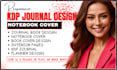 design custom composition notebook journal cover design planner interior pages