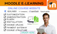 moodle lms website design development setup and customization