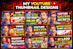 design high CTR clickable youtube thumbnails