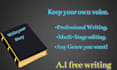 provide, formatting, editing and author support
