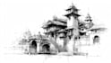 draw an architectural or interior sketch