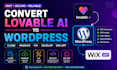 convert lovable ai to wordpress clone migrate lovable ai website fix dev wix app
