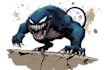 create shadow superhero character illustration