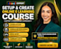 setup and create online elearning course content curriculum for skool community