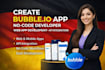 create bubble io app nocode developer web app development api integration saas