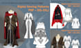 design accurate custom digital sewing pattern and fabric pattern for cosplay