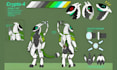 create furry protogen ref sheet fursona reference sheet and art character design