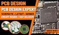 design pcb layout, schematic, gerber files and circuit design