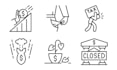 design custom icons, line icons, flat icons, solid icons, isometric icons