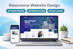 design a responsive website using HTML and CSS