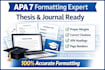format thesis or journal manuscript according to apa 7 style