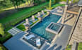 do realistic pool design backyard patio 3d render pool landscape design