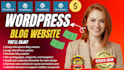 build wordpress blog website design or redesign wordpress website development