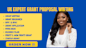 write UK grant proposal, funding application and grant bid